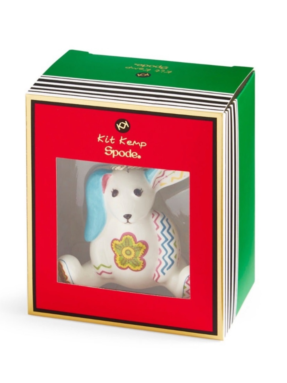 Spode Kit Kemp Minnie Rabbit Patchwork Porcelain Ornament - Picture 16 of 16